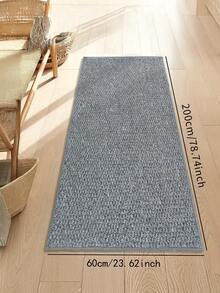 1 tấm thảm trải sàn giả vải lanh màu xám thiết kế đơn giản, cách âm, bền, trang trí nhà cửa trong nhà cho phòng ngủ, mềm mại, nhẹ, chống bụi bẩn, có thể giặt bằng máy cho phòng khách, bên ghế sofa, bàn trang điểm, ghế, phòng tắm nắng, đèn - Xám - Xem 4