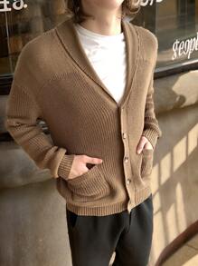 Manfinity VCAY Men's Fashionable Casual Daily Knit Sweater Design