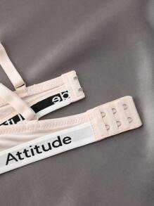 Bộ 7 chiếc áo ngực dây mảnh in chữ dành cho nữ - Nhiều màu - Xem 5