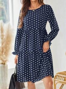 EMERY ROSE Babydoll Kawaii Long Sleeve Winter Outfits Renaissance Dress Costume For Women, Short Homecoming Mini Dress, Fall Clothing