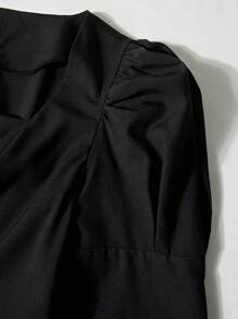 Chiquease Damska moda jesień asymetryczna koszula z guzikami na dole casual - Wielokolorowe - Zobacz 7