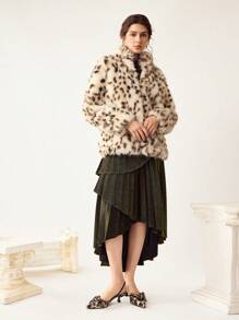 SHEIN X Belle Mariano CUCCOO CHICEST Women's Pointed Toe Kitten Heel Stilettos, Leopard Print & Solid Colors, Ankle Strap, Elegant Daily Wear Heels, Suitable For Outdoor Shopping, Festivals, Parties, Spring, Summer, Fall, Winter, Pair With Satin Dresses Spring Shoes Spring Break Easter Prom Heels For Christmas Valentine's Day Elegant Shoes Wedding Shoes - Black - View 8