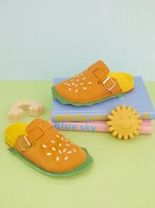 Mini mi Instgram Hot Style Kids Fun Burger-Themed Clogs-Eye Catching Slippers,Super Cute - Multicolor - View 5