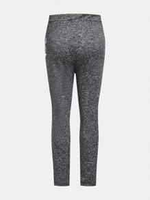 3 件套年轻女孩和年轻女孩心形印花紧身裤，适合日常休闲穿着 - 彩色 - 查看 7