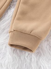 SHEIN Compre 2 e Leve 3 Calças Casuais Escolares Confortáveis e Versáteis para Meninos Jovens com Remendo e Decoração de Bolso, Adequadas para Roupas de Menino Jovem, Escola, Volta às Aulas, Uso Diário, Viagem, Esportes, Outono/Inverno - Azul - Visão 4