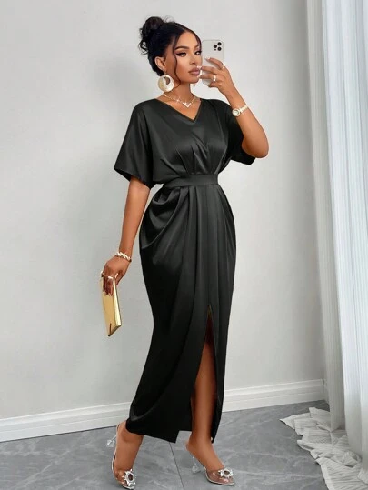 SOLERSUN Cocktail Dress,Winter Outfits,Prom Dress,Wedding Women Dresses,Oacnelorette, Glossy Fabric, Autumn Outdoor Clothing, Halloween Dress, Christmas, Winter Dress,Homecoming Dresses,Work Women,Concert Women Outfit ,OacneloretteOUtftS,Business Casual Women,Tall Women Maxi Satin Women Outfit Halloween Festivals Sexy And Elegant