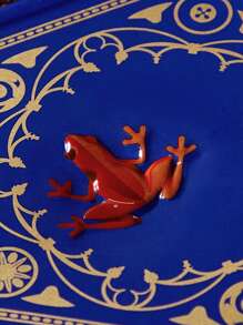 HARRY POTTER X SHEIN Chocolate Frog Geometric Pattern Ceramic Jewelry Display Tray,Gifts, Valentine's Day - Royal Blue - View 3