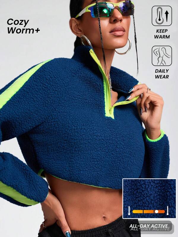 Innovista Chaqueta de forro polar con cremallera frontal de color, chaqueta y sudadera con capucha para mujer para actividades al aire libre, senderismo, montañismo y deportes, chaqueta con cremallera, chaqueta de esquí, sudadera azul oscuro, ropa de abrigo para otoño e invierno, conjunto de chaqueta y pantalón.