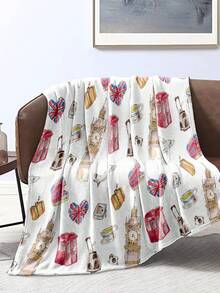 1 chiếc chăn vải nỉ kỹ thuật số mềm mại và thoải mái với họa tiết màu nước du lịch Vương quốc Anh, thích hợp cho ngày lễ, trang trí nhà cửa, phòng ngủ, phòng khách, sử dụng cho mọi mùa - Nhiều màu - Xem 8