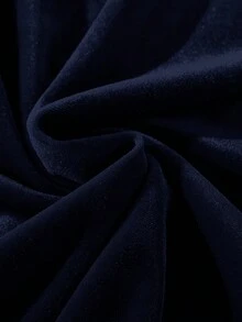 Manfinity AFTRDRK Áo nỉ nhung in chữ thường ngày cho nam - Màu xanh lam - Xem 3