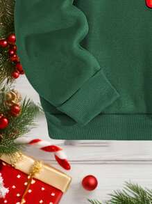 Manfinity Homme Standard Size Men's Crew Neck Green Pullover Sweatshirt