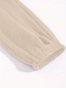 INAWLY 2 件套女士运动休闲字母印花圆领运动衫和运动裤，秋季