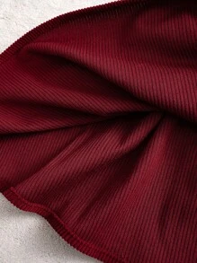 Cozy Pixies 2pcs Set: Baby Girl Christmas Print Round Neck Long Sleeve Pullover Top And Sleeveless Dress