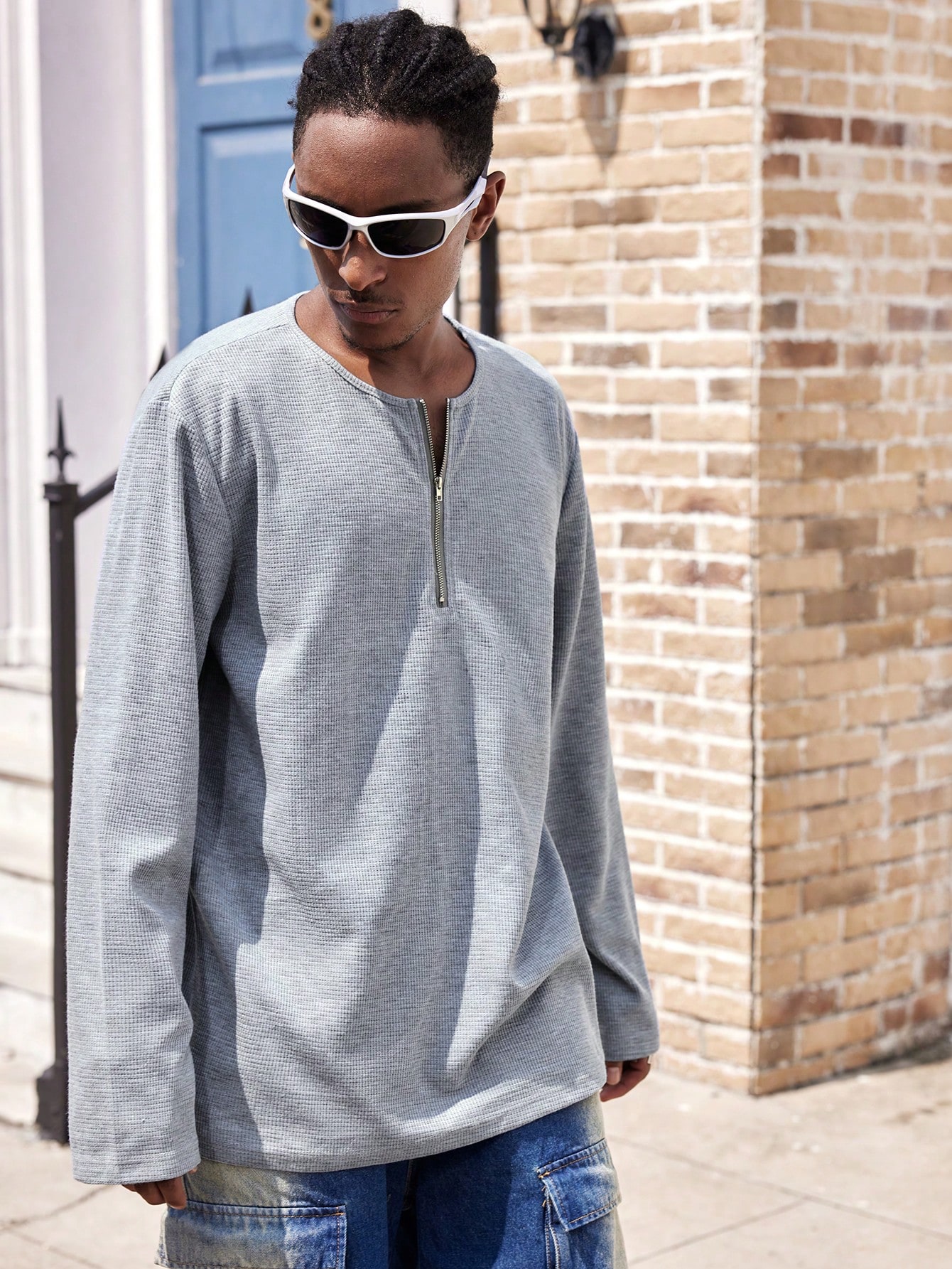 Manfinity Dauomo Men's Long Sleeve T-Shirt Base Layer Autumn Winter Thermal Underwear Korean Fashion Tops