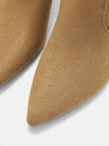 CUCCOO SZL Women Over-The-Knee Boots, Fashion Elegant Solid Color Pull-On Boots, Stretchy Breathable Suede, Pointed Toe Stiletto Heel, Versatile For Christmas And New Year Holiday