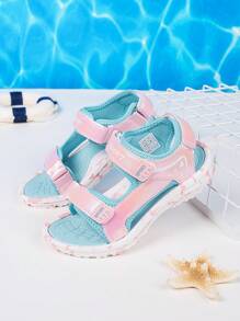 Boys' Spring/Summer Sports Sandals, Special Mirror-Finish Upper, Dual Non-Slip Sole, Contrast Color Design, Fashionable & Cool, Suitable For Daily Wear, Beach Vacation, Holiday Party, Beach Sandals - Multicolor - View 3