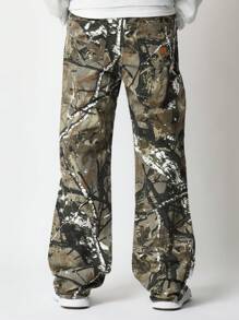 SUMWON 宽松全印花牛仔裤 - 彩色 - 查看 4