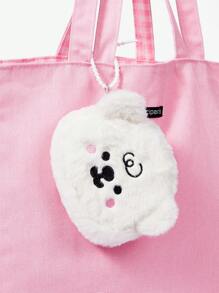 SHEIN MOD Cute Bag Charm/Keychain, Suitable As Gift - White - View 1