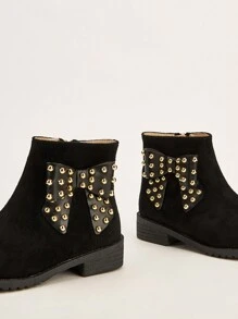 1 Pair Children Fashion Lemon Pattern Comfortable Warm Boots - Black - View 3
