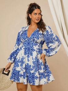 SHEIN VCAY Christmas Dress Vacation Outfits Woman Holiday Party Dress Modest Dress Teacher Clothes Casual Dresses - Multicolor - View 6