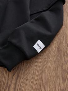 Manfinity VCAY Men's Casual Knitted Loose Fit Long Sleeve Hoodie, Young & Fashionable, Suitable For Autumn/Winter