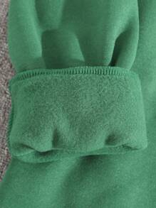 Manfinity Homme Standard Size Men's Crew Neck Green Pullover Sweatshirt