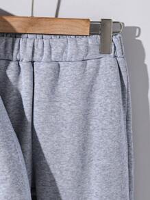 Conjunto de 2 piezas para niño preadolescente con chaqueta y pantalones de mezclilla con diseño de parches modernos y casuales, ropa adecuada para el otoño/invierno para uso diario
