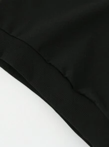 SHEIN 3 件套年轻女孩可爱图案运动衫套装，带有彩虹独角兽、蝴蝶结和小猫印花，粉色、黄色和蓝色，适合可爱的日常休闲穿着 - 彩色 - 查看 4