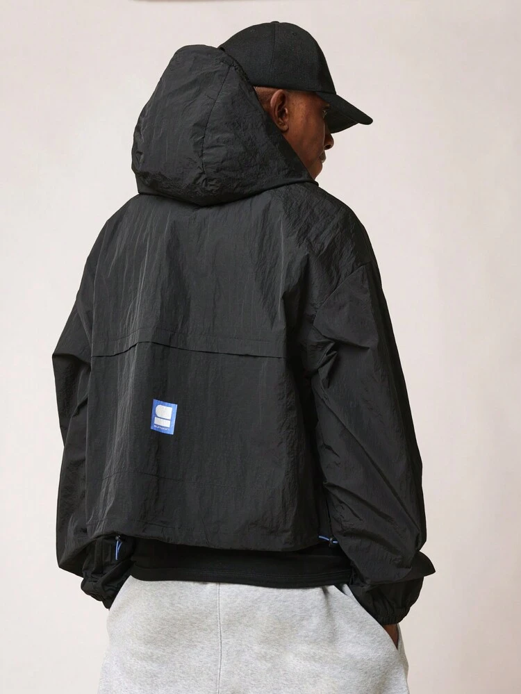 Regular Fit Nylon Hoodie With String Stoppers｜Sumwon