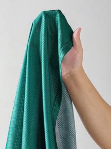 Manfinity Roghcode Áo thun polo tay ngắn in chữ đơn giản, rộng rãi cho nam - Nhiều màu - Xem 8