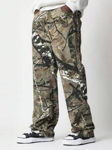 SUMWON 宽松全印花牛仔裤 - 彩色 - 查看 2