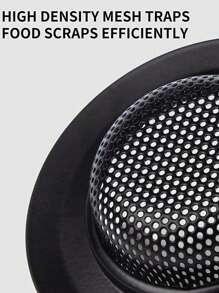 1 Pieza Colador y tapón para fregadero de cocina, Tapón de desagüe redondo negro hueco para cocina, Tapón de acero inoxidable para triturador de basura con asa, Filtro universal anti-atascos para fregadero de cocina, Regalo navideño
