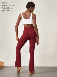 GLOWMODE 31" FeatherFit™ Ultra-High-Waisted Curved Seam Flared Leggings Pants Low Impact Yoga Daily