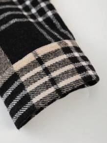 Manfinity Homme Men's Plaid Print Long Sleeve Hooded Jacket - Multicolor - View 4