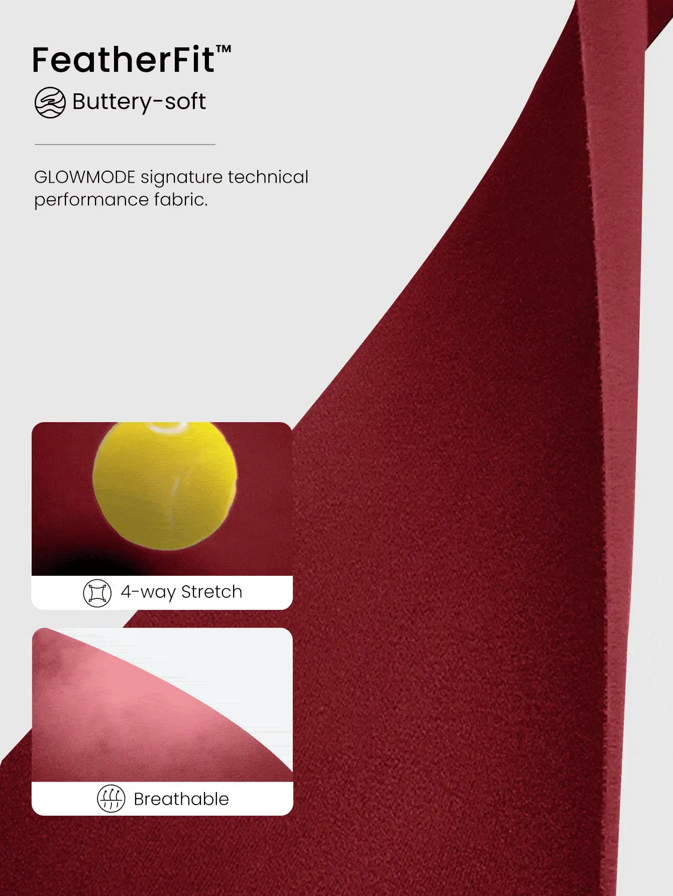 GLOWMODE 31" FeatherFit™ Ultra-High-Waisted Curved Seam Flared Leggings Pants Low Impact Yoga Daily