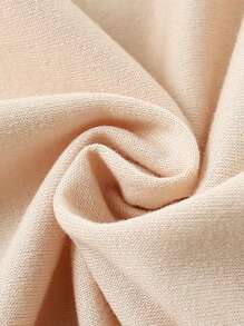 男婴休闲创意彩色字母标语图案长袖连体衣 - 米色 - 查看 3