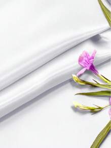 1 pieza Tela de satén lisa, material de satén de poliéster brillante y sedoso, tela de satén nupcial suave de 50x150cm/100x150cm, adecuada para vestido de novia, ropa, manualidades DIY, costura, fondos, decoración de sillas de boda, fondo de fotografía (múltiples colores disponibles) como regalo navideño