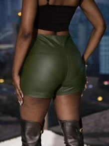 Zolique 不对称下摆铆钉装饰女士时尚裙裤，夏季