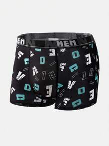 5pcs/Pack Men's Letter Print Boxer Briefs - Multicolor - View 7