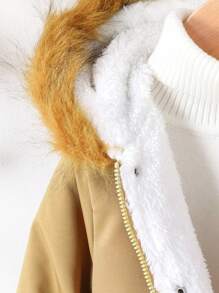 1 Stück Baby Jungen Reißverschluss Kapuzenjacke in Unifarbe, eine warme und bequeme Außenbekleidung, die für Säuglinge in Herbst, Frühling und Winter geeignet ist.