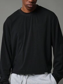 SUMWON Cable Knit Crew Neck Long Sleeve Pullover Sweater Winter Casual Knitted Textured Jumper,INS Hot Selling Style,Comfortable And Thick Fabric For Ultimate Warmth,Family Matching Outfits For Couples,Stylish Coordination,Cozy Family Ensemble,Perfect For Casual And Holiday Wear - Black - View 3