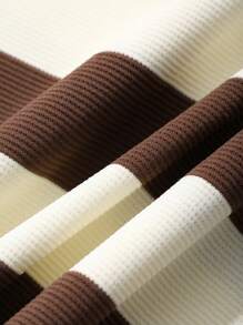 FRIFUL 女士秋季落肩长袖休闲条纹宽松 T 恤