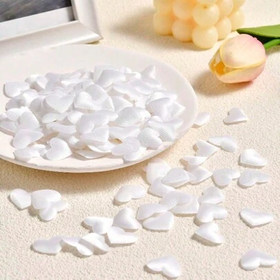 100 Stück/Packung herzförmige Blütenblätter Dekoration, festliche rote herzförmige Konfetti Deko, geeignet für Hochzeit, Feiertage, Geburtstag, Halloween Dekoration - Rot, Weihnachtsdekoration, Weihnachtsgeschenke, Wanddekoration, Schlafzimmervorhänge