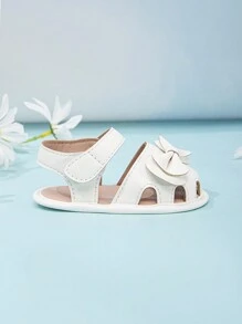 婴幼儿可爱白色蝴蝶结装饰凉鞋 - 白色 - 查看 5
