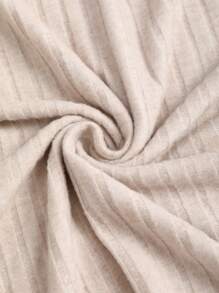 Sweetra 女士撞色二合一褶皱罗纹简约长袖连衣裙，秋冬款