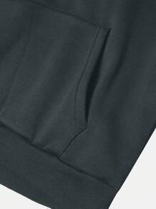 Manfinity EMRG Men's Casual Hooded Fleece Sweatshirt With Star And Letter Print