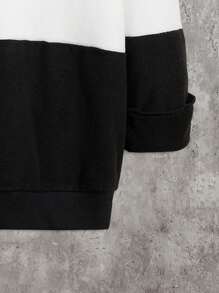 Manfinity Homme Men's Reversible Fleece Hooded Sweatshirt, Warm And Soft - Multicolor - View 5