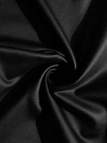 Maweii 大码女式镂空水钻设计紧身喇叭裤 - 黑色 - 查看 7