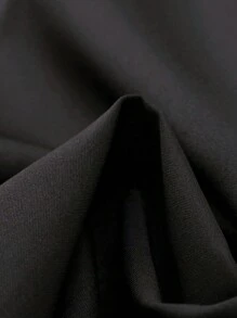 Manfinity EMRG 男士字母图案拉链休闲长袖夹克，秋季户外风衣 - 黑色 - 查看 4