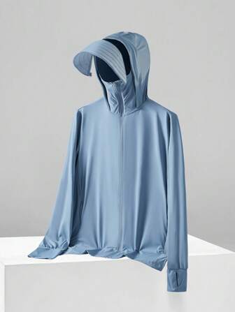 Manfinity Chillmode Erkek Sonbahar Fermuarlı Günlük Kapüşonlu Ceket